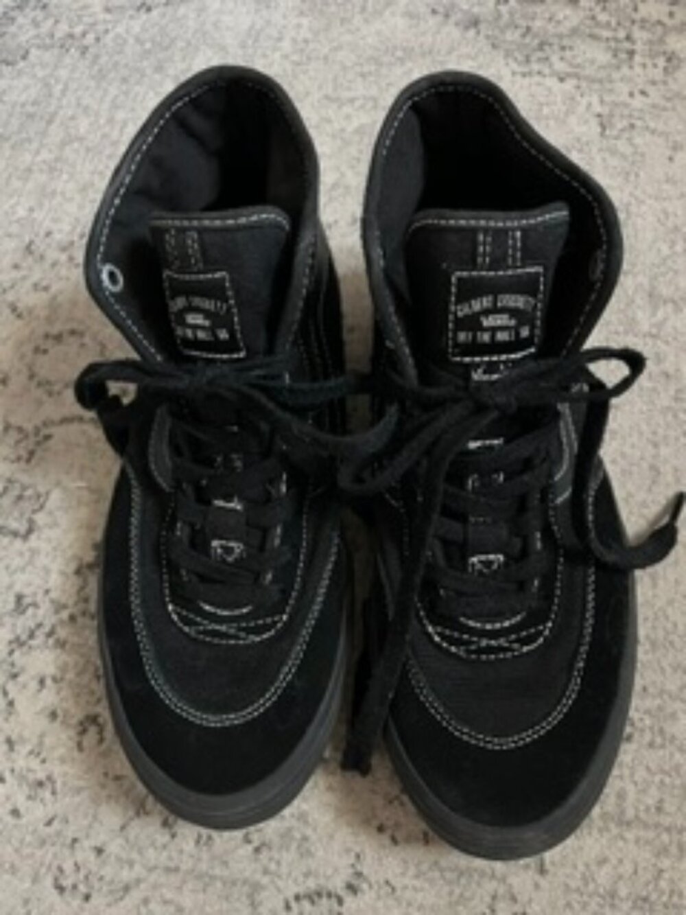 Vans Skate Crockett High Shoes Black Men's 7